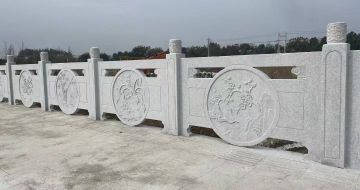 景德镇芝麻白河道栏杆 石材栏杆