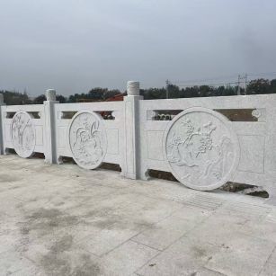 景德镇芝麻白河道栏杆 石材栏杆