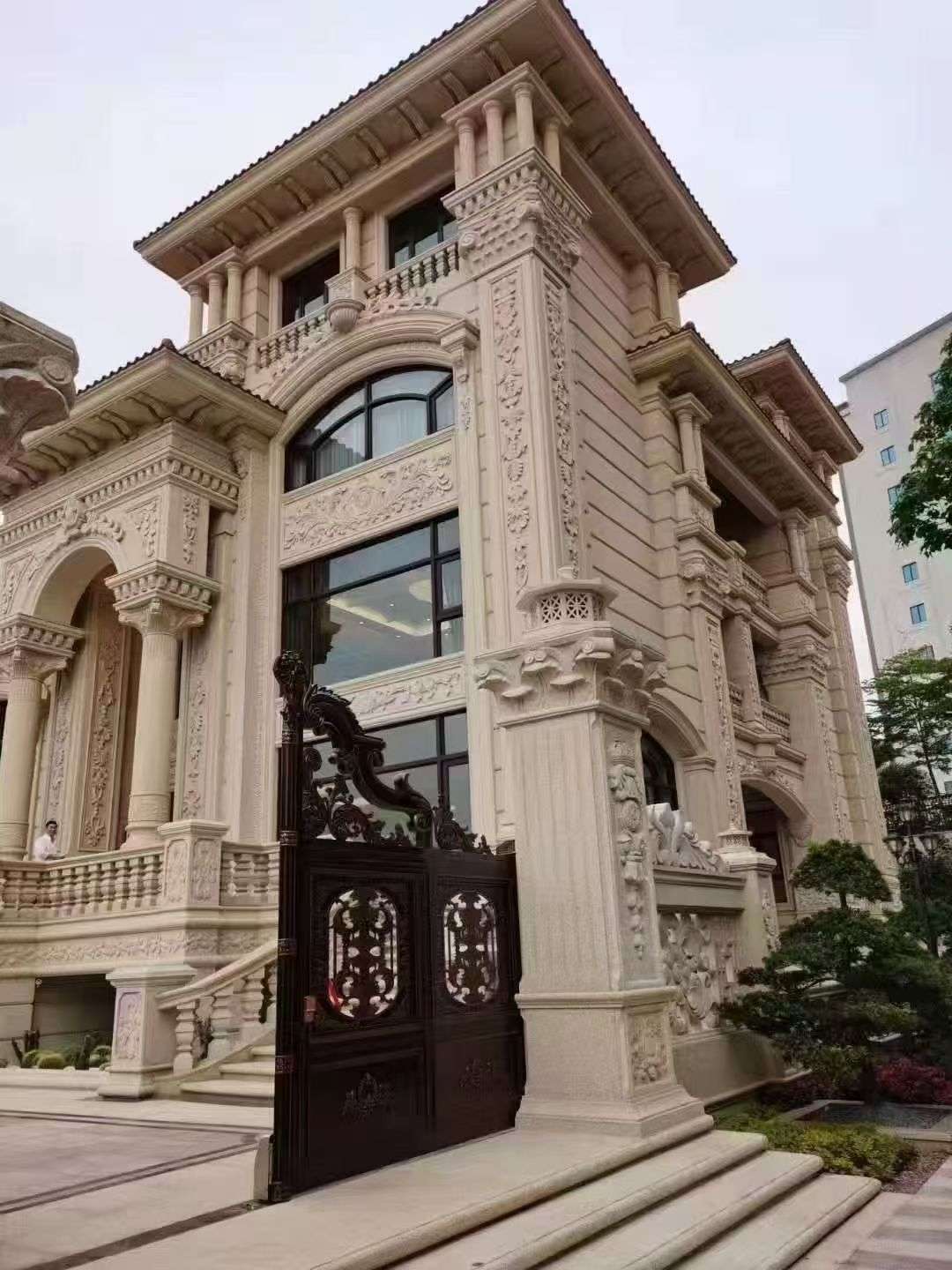 景德镇黄金麻别墅外墙异形定制